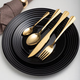 Faqueiro Dourado Aço Inox 24 Peças - Ela Decora